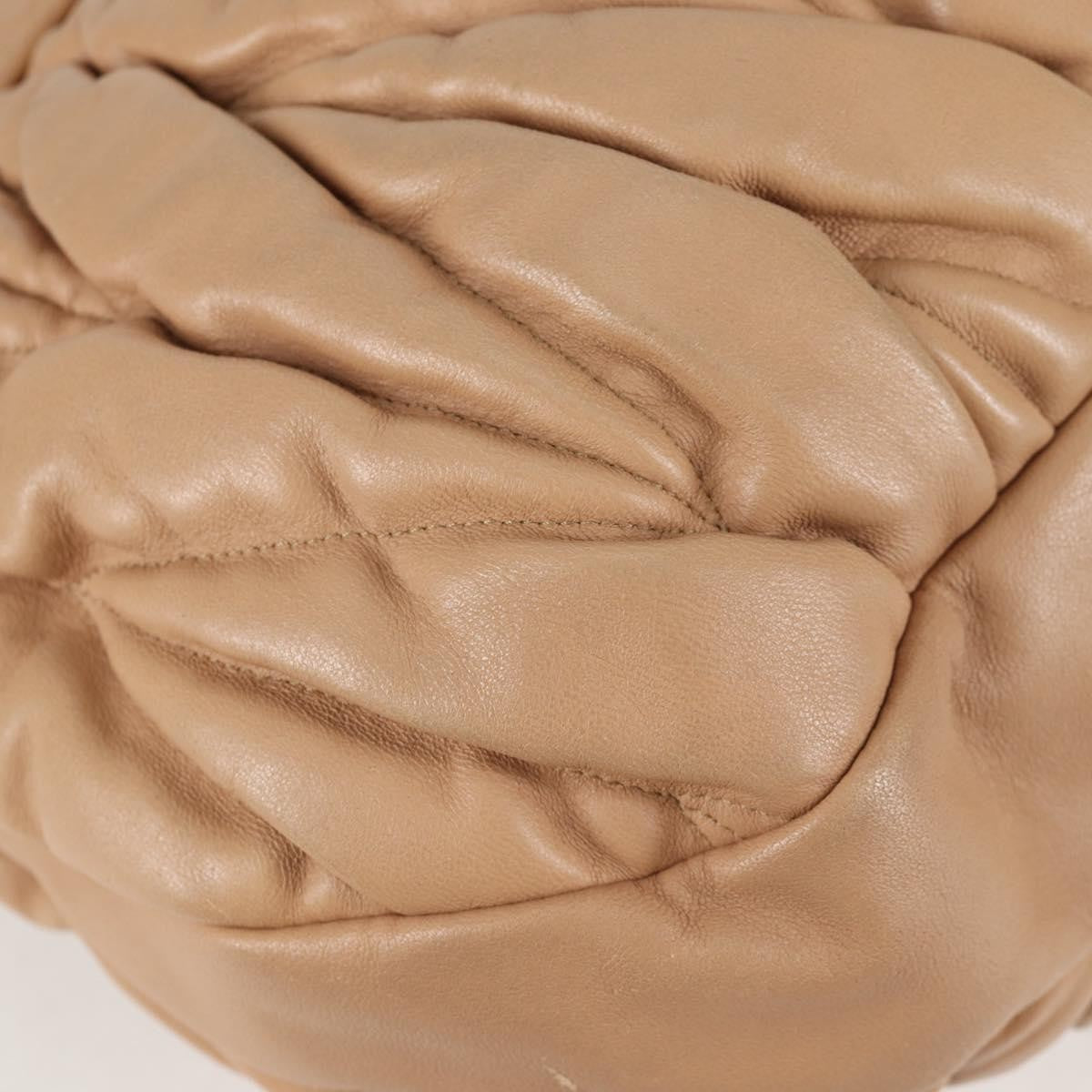 Miu Miu Coffer Convertible Hobo Matelasse Leather, BEIGE, LEATHER, Handbag