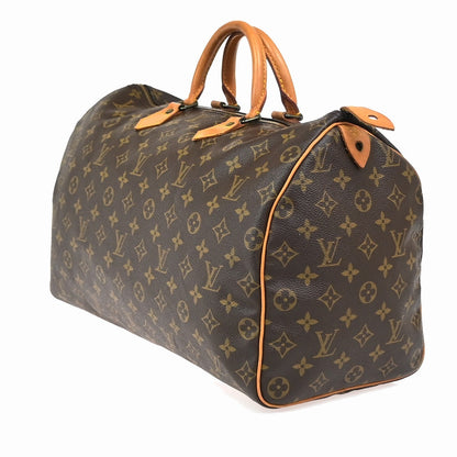 Louis Vuitton Speedy Handbag Monogram Canvas, Brown, Canvas, Handbag