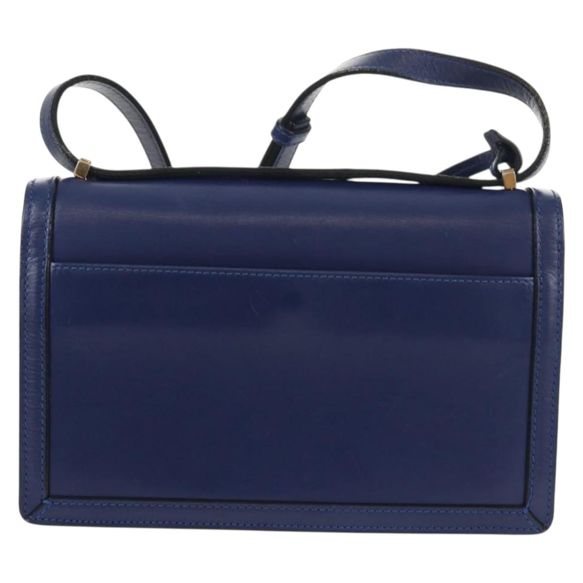 Loewe Barcelona Shoulder Bag Leather, BLUE, LEATHER, Shoulder bag