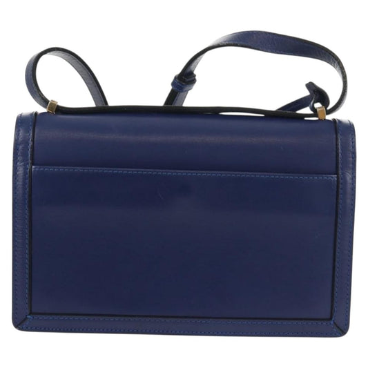 Loewe Barcelona Shoulder Bag Leather, BLUE, LEATHER, Shoulder bag