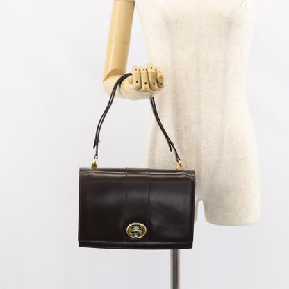 Gucci Vintage Shoulder Bag Leather, BROWN, LEATHER, Shoulder bag