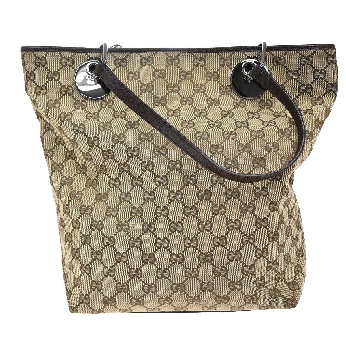 Gucci Eclipse Tote GG Canvas, BROWN, CANVAS, Shoulder bag