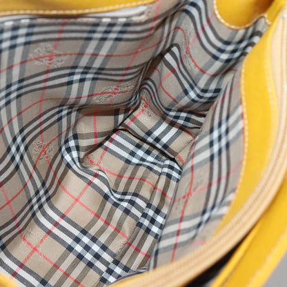 Burberry Vintage Handbag Leather, YELLOW, LEATHER, Handbag