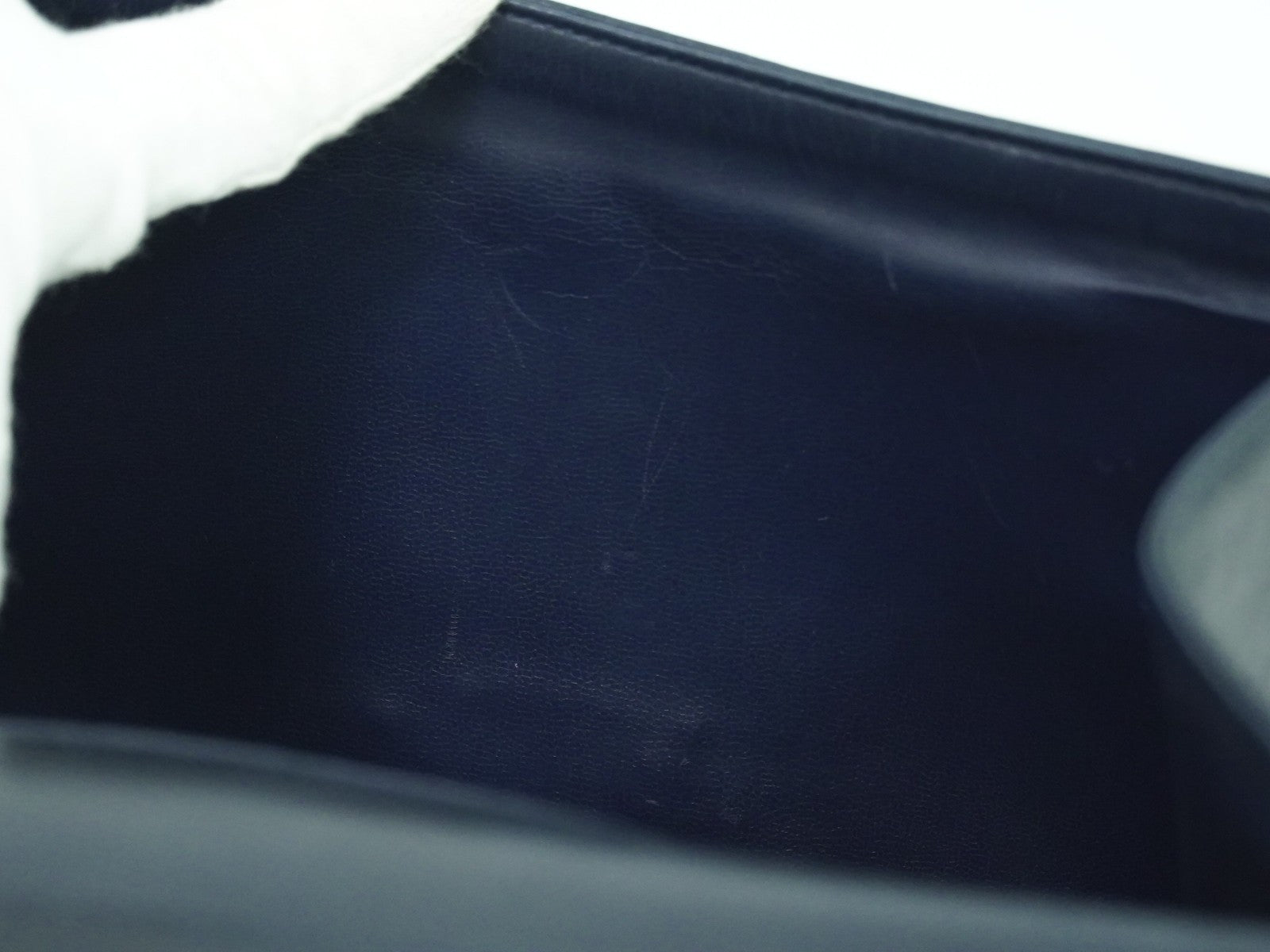 Salvatore Ferragamo Gancini Shoulder Bag Leather, NAVY, LEATHER, Shoulder bag