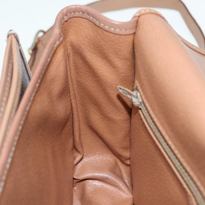 Celine Macadam Shoulder Bag PVC Leather, BROWN, CANVAS, Shoulder bag