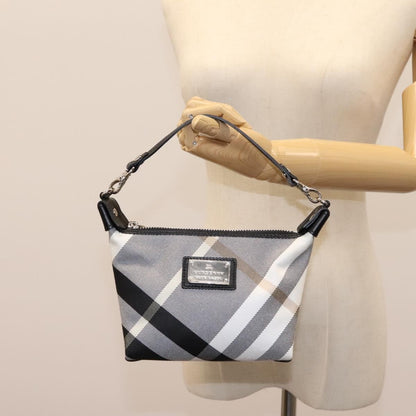 Burberry Nova check Pochette Nylon, GRAY, CANVAS, Clutche & pouche