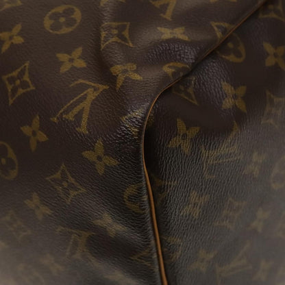 Louis Vuitton Keepall Bag Monogram Canvas, BROWN, CANVAS, Travel bag