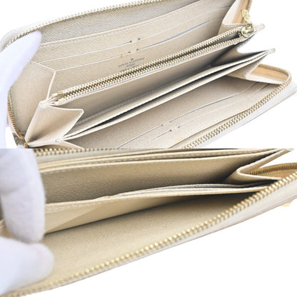 Louis Vuitton Zippy Compact Wallet Damier, WHITE, LEATHER, Wallets