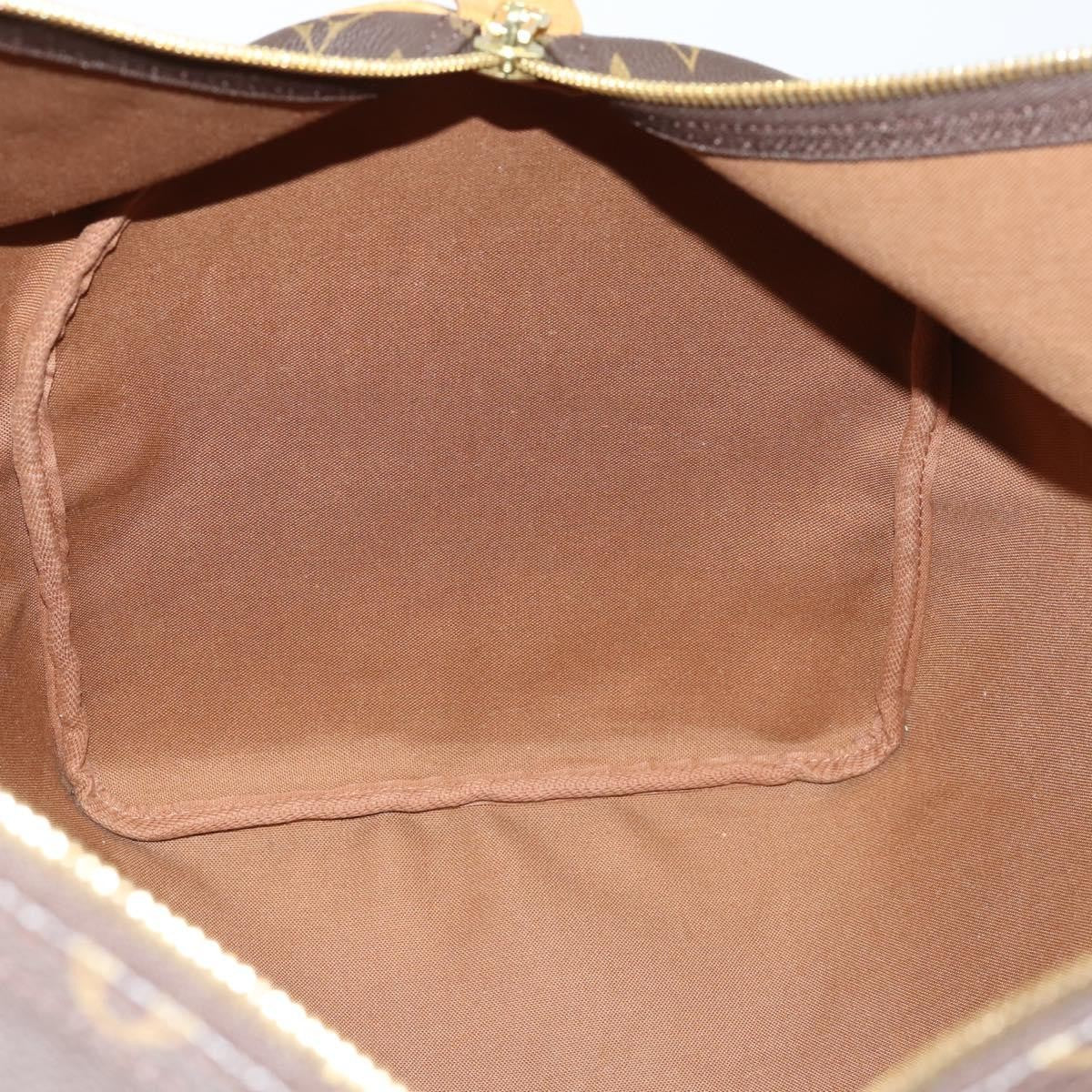 Louis Vuitton Keepall Bag Monogram Canvas, BROWN, CANVAS, Travel bag