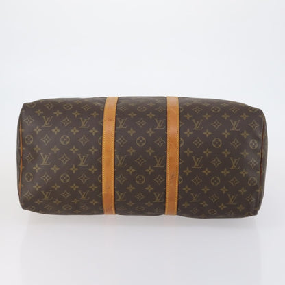 Louis Vuitton Keepall Bag Monogram Canvas, BROWN, CANVAS, Travel bag