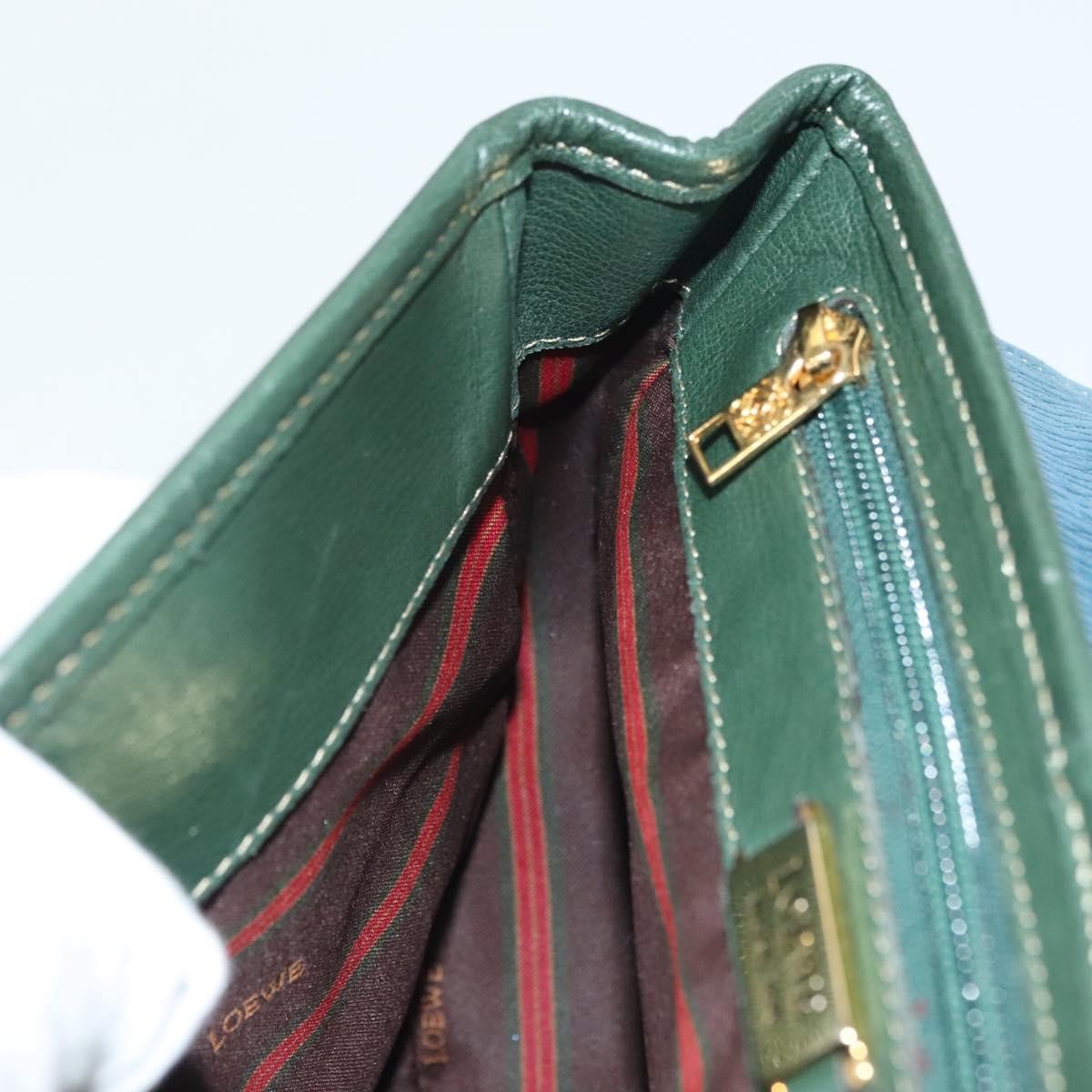 Loewe Vintage Velazquez Top Handle Bag Leather, GREEN, LEATHER, Handbag