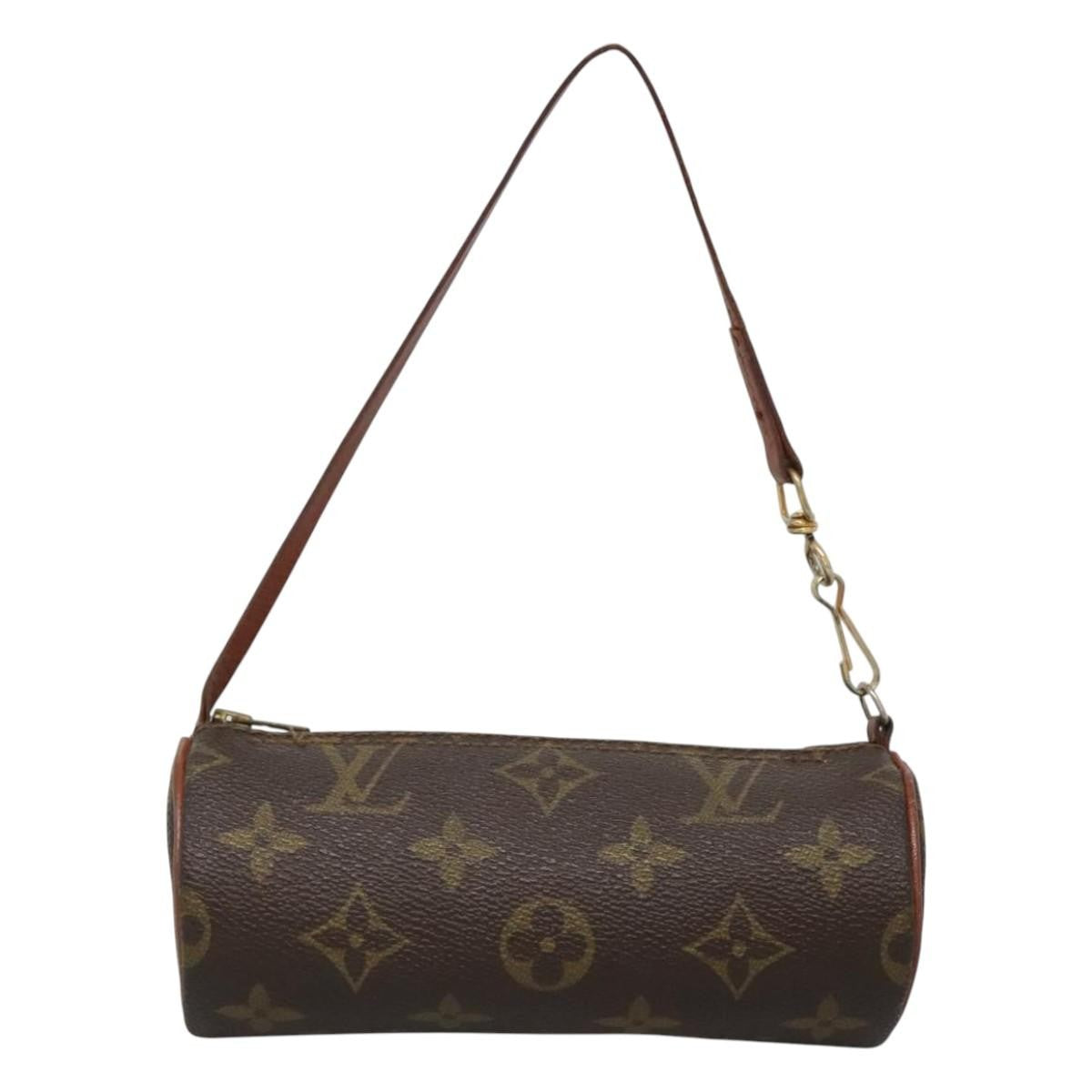 Louis Vuitton Papillon Pochette Monogram Canvas, BROWN, CANVAS, Clutche & pouche