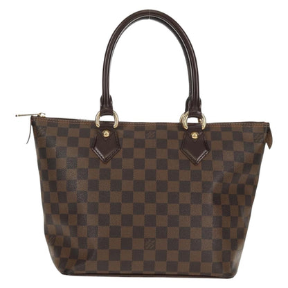 Louis Vuitton Saleya Handbag Damier, BROWN, CANVAS, Tote bag