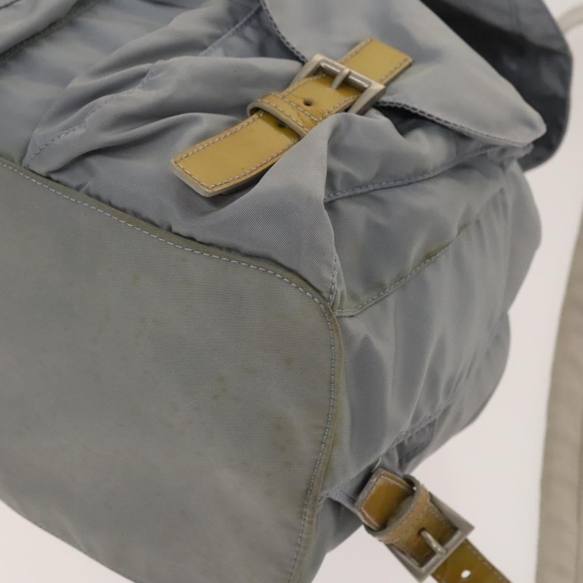 Prada Double Front Pocket Backpack Tessuto, BLUE, NYLON, Backpack