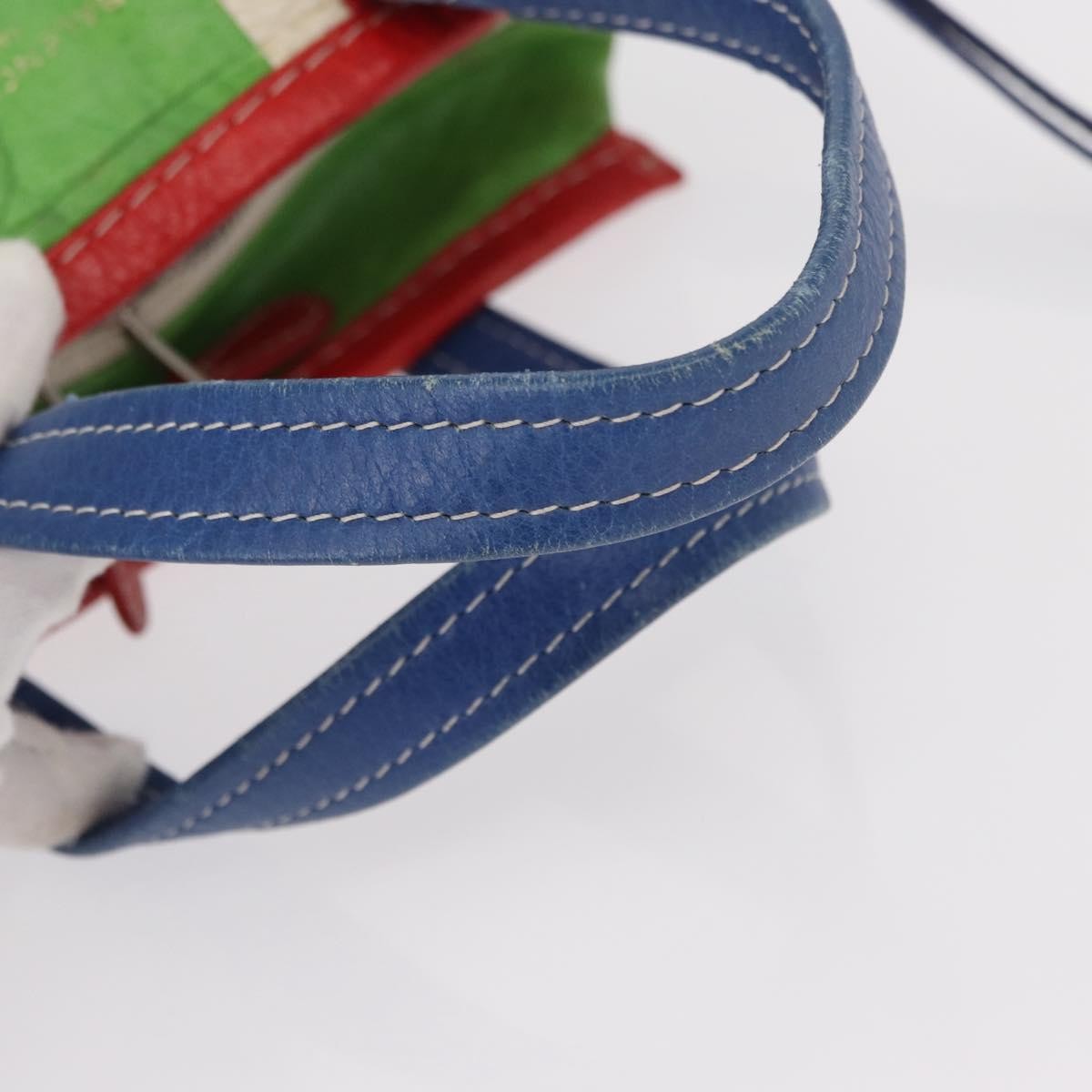 Balenciaga Bazar Convertible Tote Striped Leather, MULTICOLOUR, LEATHER, Tote bag