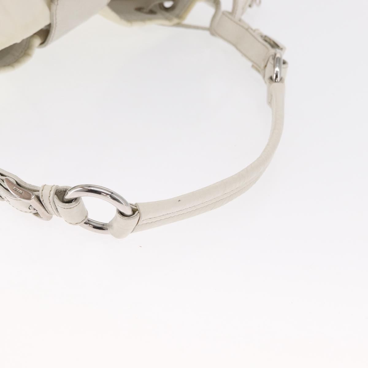 Prada Re-Edition 2002 Moon Handle Bag Re-Nylon and Leather, WHITE, NYLON, Shoulder bag