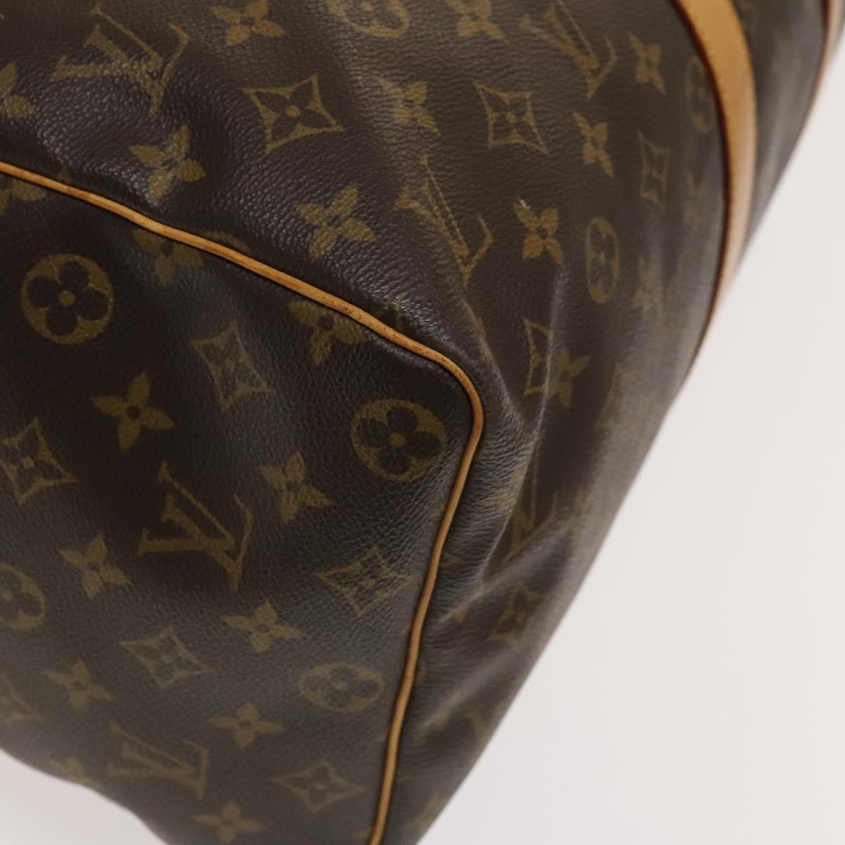 Louis Vuitton Keepall Bag Monogram Canvas, BROWN, CANVAS, Travel bag