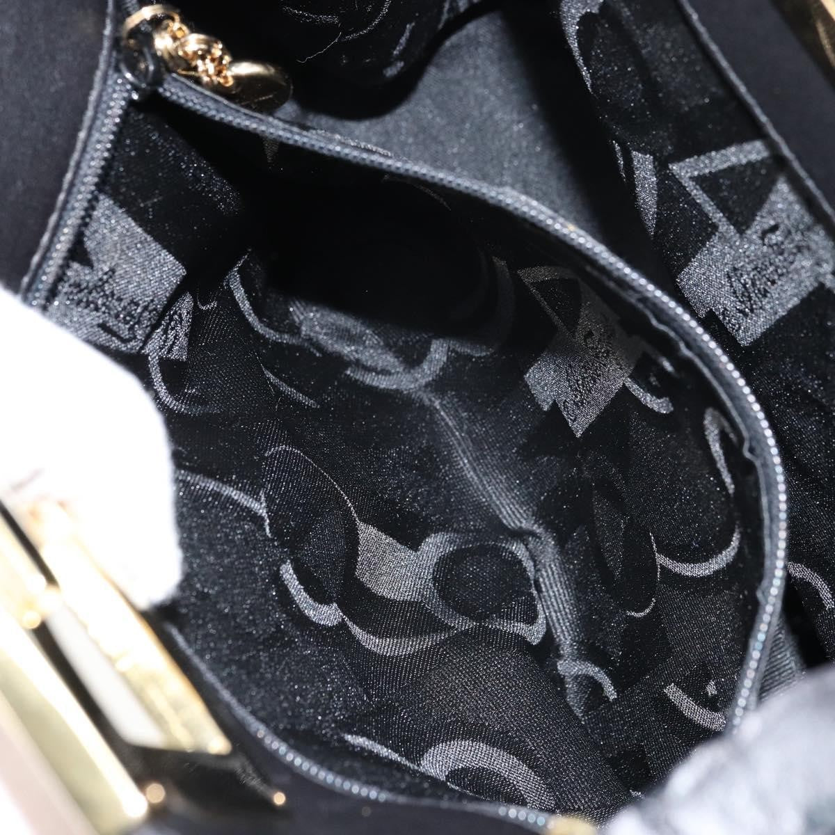 Salvatore Ferragamo Gancini Shoulder Bag Leather, BLACK, LEATHER, Shoulder bag