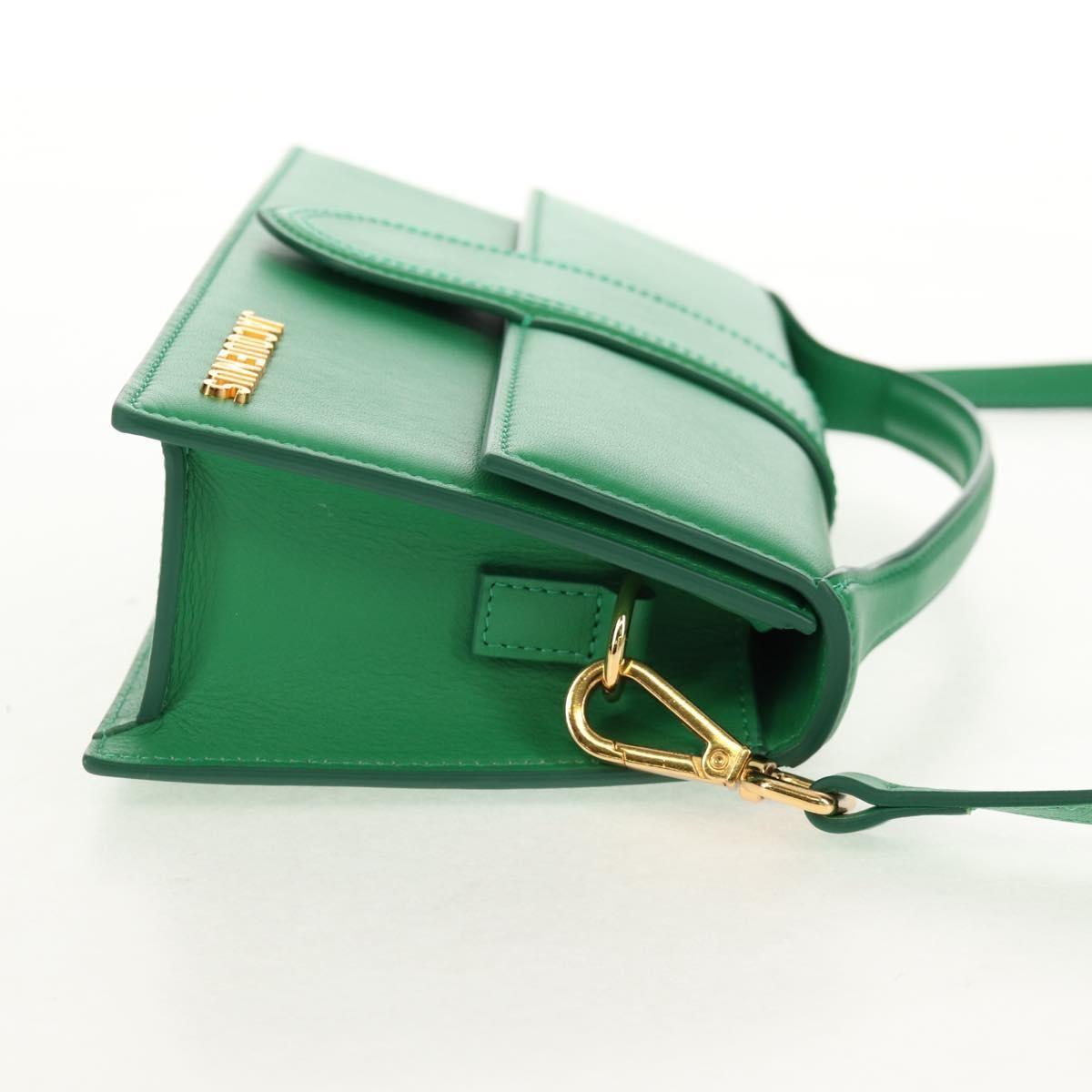 Jacquemus Le Bambinou Flap Bag Leather, GREEN, LEATHER, Handbag