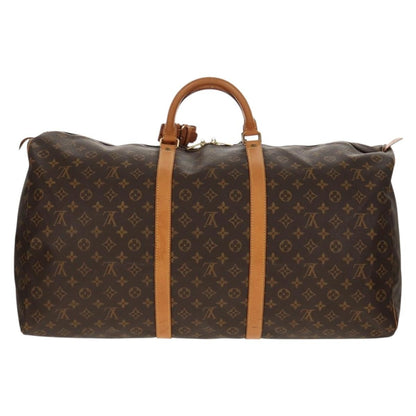 Louis Vuitton Keepall Bag Monogram Canvas, BROWN, CANVAS, Travel bag