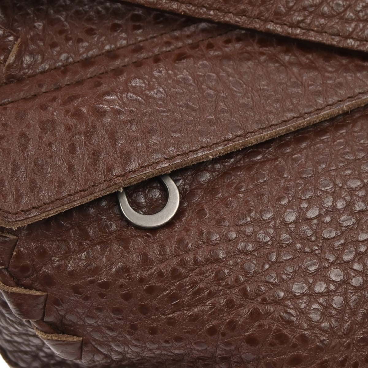 Bottega Veneta Vintage Shoulder Bag Intrecciato Leather, BROWN, LEATHER, Shoulder bag