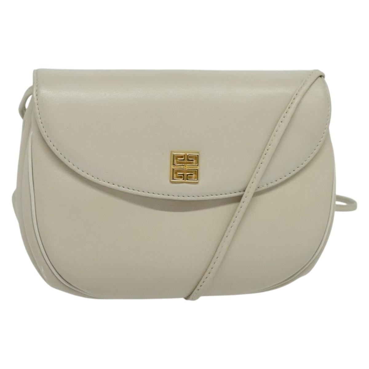 Givenchy 4G shoulder Bag Leather, WHITE, LEATHER, Shoulder bag