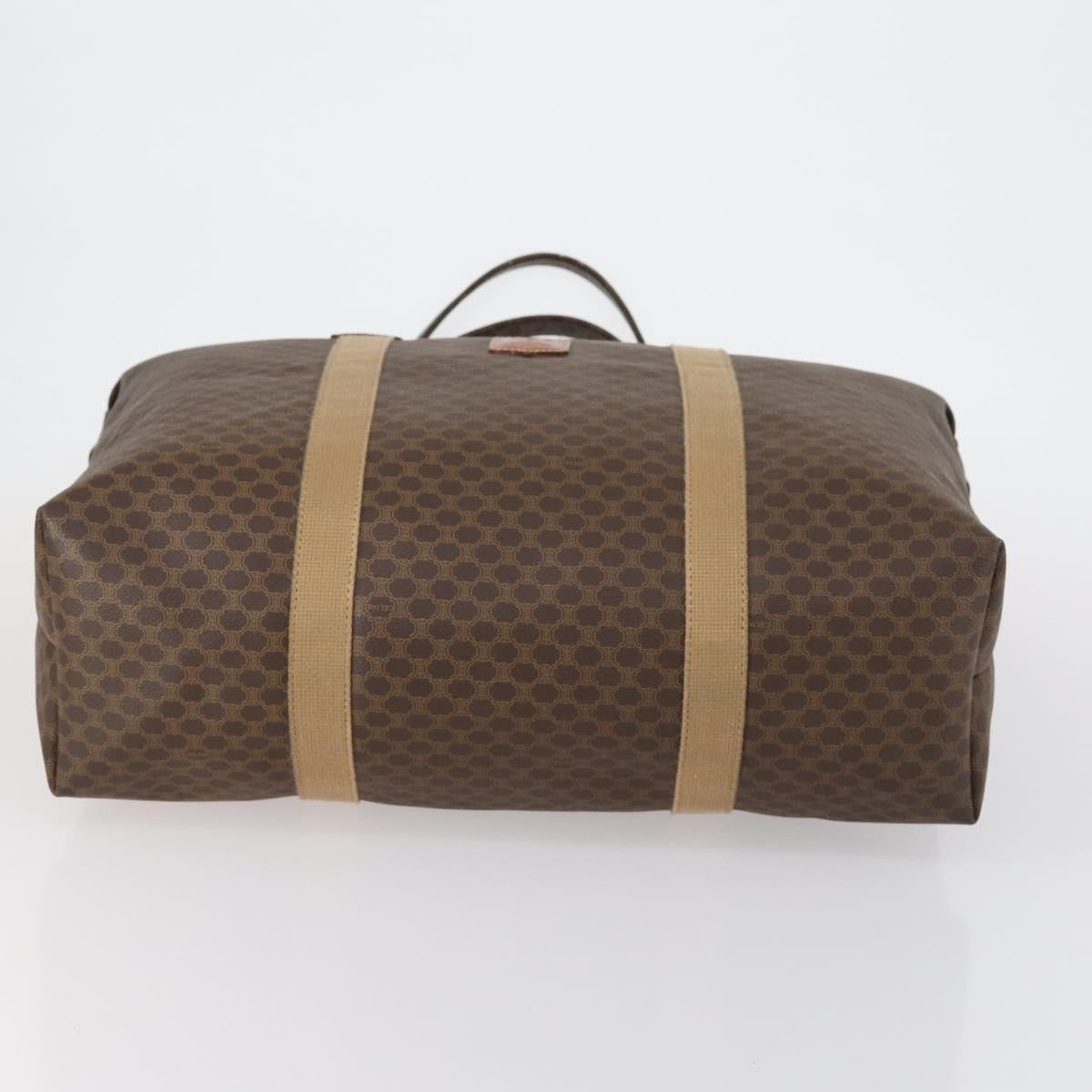 Celine Vintage Macadam Tote bag Canvas, BROWN, PVC, Tote bag