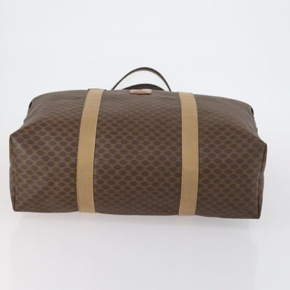 Celine Vintage Macadam Tote bag Canvas, BROWN, PVC, Tote bag