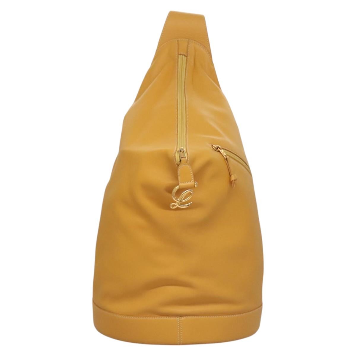 Loewe Anton Sling Bag Leather, YELLOW, LEATHER, Shoulder bag