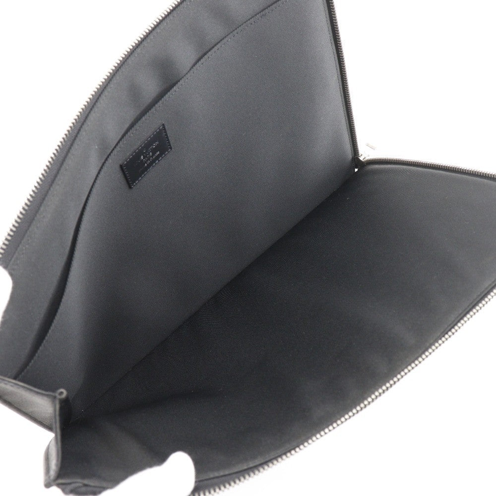 Louis Vuitton Zip Around Pochette Jour Damier Graphite, BLACK, CANVAS, Clutche & pouche