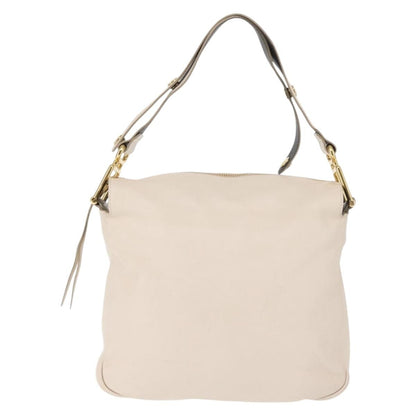 Chloe Vanessa Shoulder Bag Leather, ECRU, LEATHER, Shoulder bag