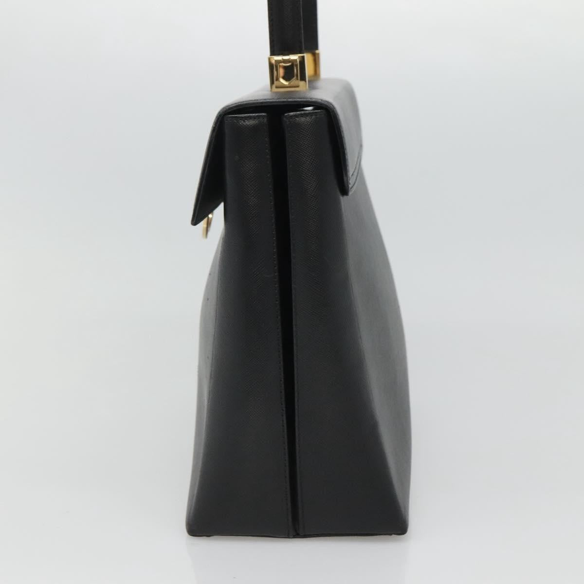 Salvatore Ferragamo Gancini Convertible Top Handle Bag Leather, BLACK, LEATHER, Handbag