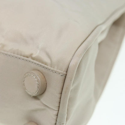 Prada Zip Around Tote Tessuto, BEIGE, NYLON, Tote bag