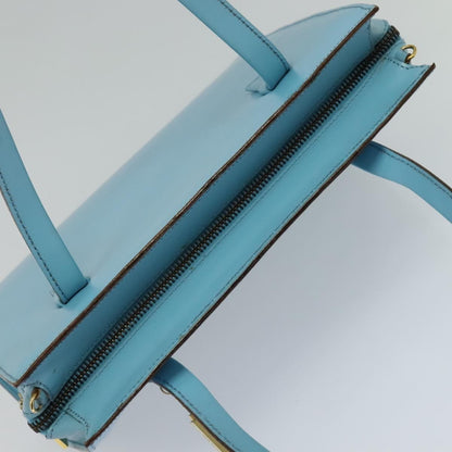 Celine Handbag Leather, BLUE, LEATHER, Handbag