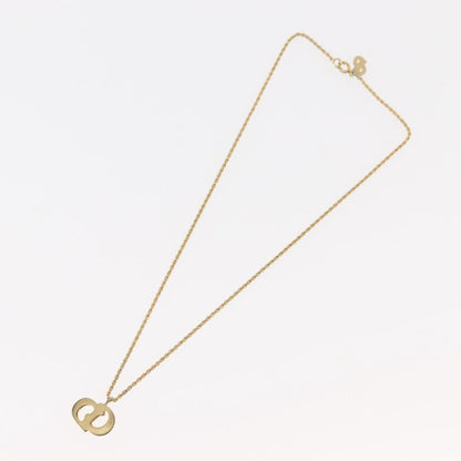 Christian Dior CD Pendant Necklace Metal, GOLD, METAL, Necklace