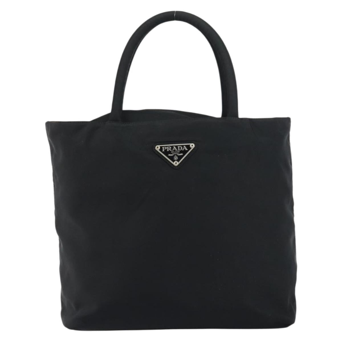 Prada Vintage Zip Tote Tessuto, BLACK, NYLON, Tote bag