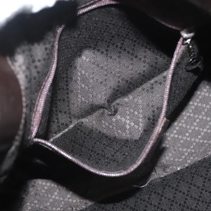 Gucci Vintage Bamboo Handle Tote Nylon, BROWN, NYLON, Tote bag