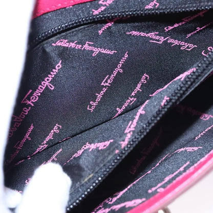 Salvatore Ferragamo Gancini Shoulder Bag Leather, PINK, LEATHER, Shoulder bag