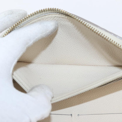 Louis Vuitton Zippy Wallet NM Leather Empreinte, WHITE, LEATHER, Wallets