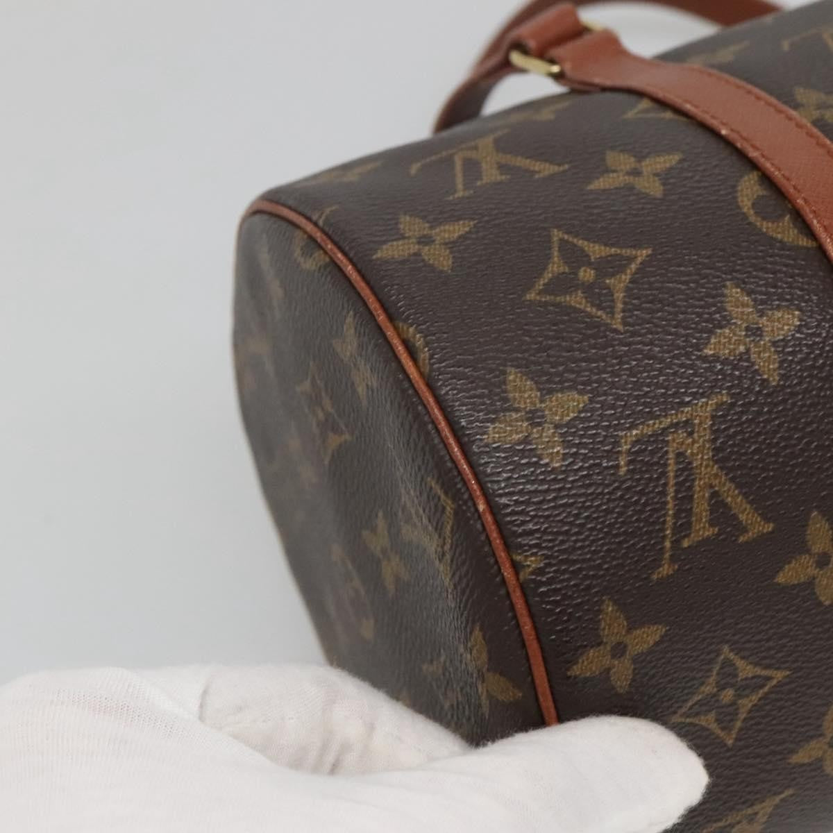 Louis Vuitton Papillon Handbag Monogram Canvas, BROWN, CANVAS, Handbag