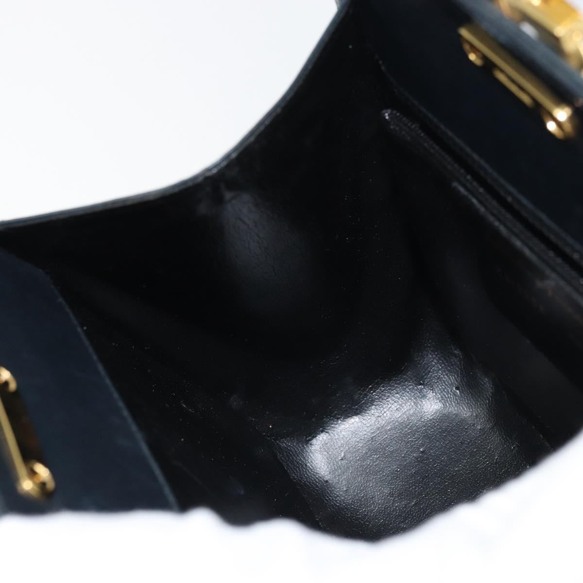 Salvatore Ferragamo Gancini Shoulder Bag Leather, NAVY, LEATHER, Shoulder bag