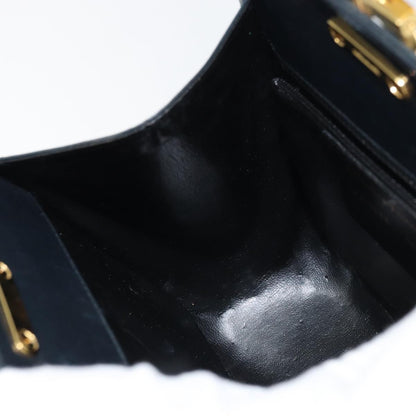 Salvatore Ferragamo Gancini Shoulder Bag Leather, NAVY, LEATHER, Shoulder bag