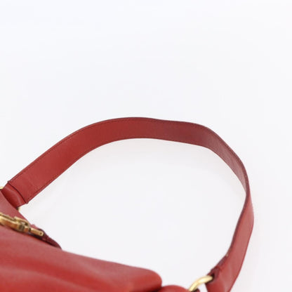 Salvatore Ferragamo Gancini Shoulder Bag Leather, RED, LEATHER, Shoulder bag