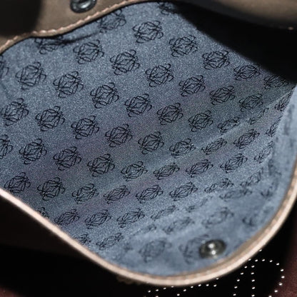 Loewe Anagram Shoulder Bag Leather, METALLIC, LEATHER, Shoulder bag