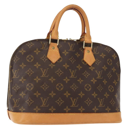Louis Vuitton Alma Handbag Monogram Canvas, BROWN, CANVAS, Handbag