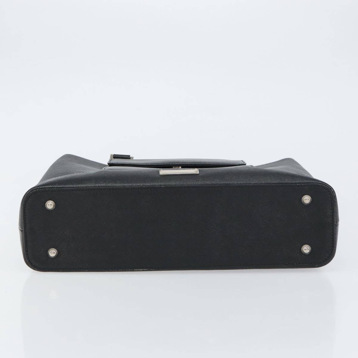 Burberry Vintage tote bag Leather, BLACK, LEATHER, Tote bag