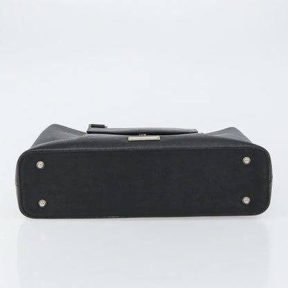 Burberry Vintage tote bag Leather, BLACK, LEATHER, Tote bag