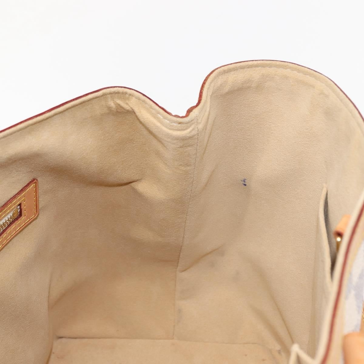 Louis Vuitton Hampstead Handbag Damier, WHITE, CANVAS, Tote bag