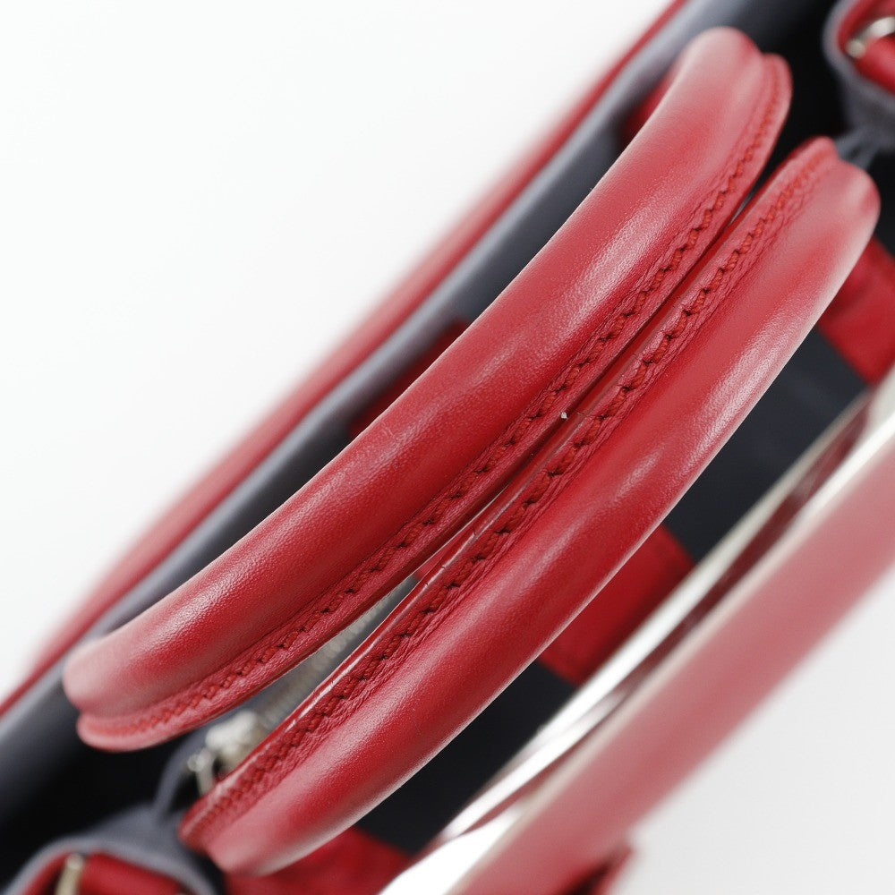 Fendi 2Jours Bag Leather, RED, CALFSKIN, Tote bag