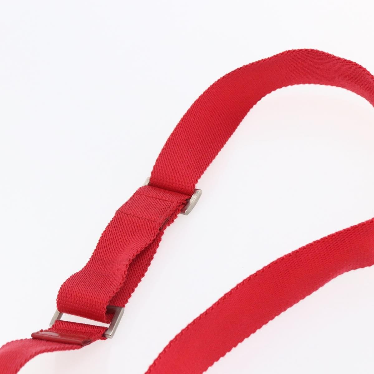 Prada Buckle Messenger Bag Tessuto, RED, NYLON, Shoulder bag